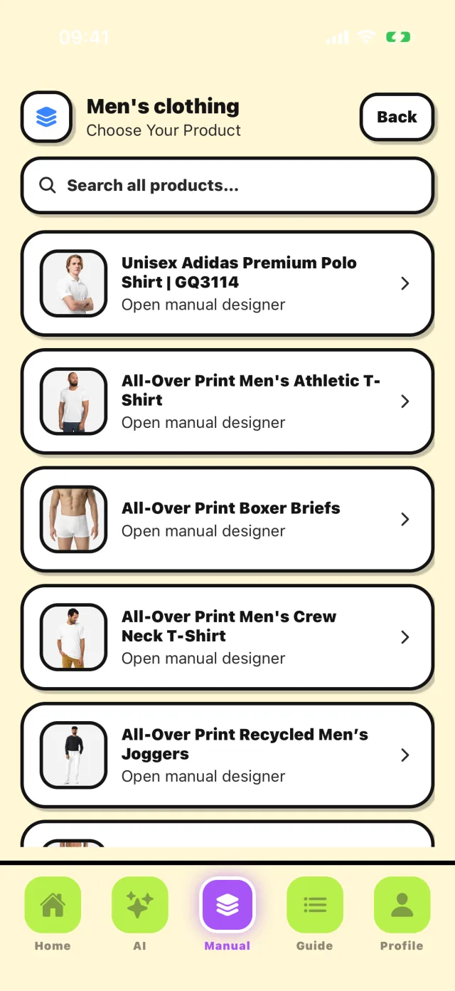 Product catalog