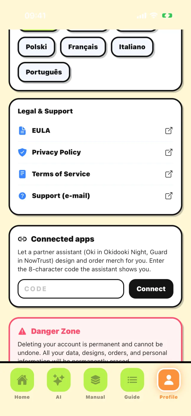Connected apps